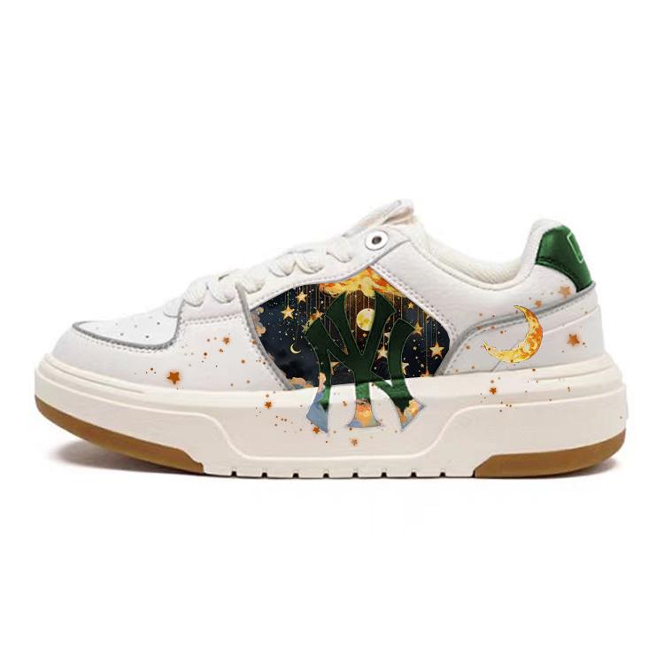 

MLB Chunky Liner Skateboard Shoes Unisex Low top White/Yellow 3ASXCA12N-50IVS(Team56-) 44