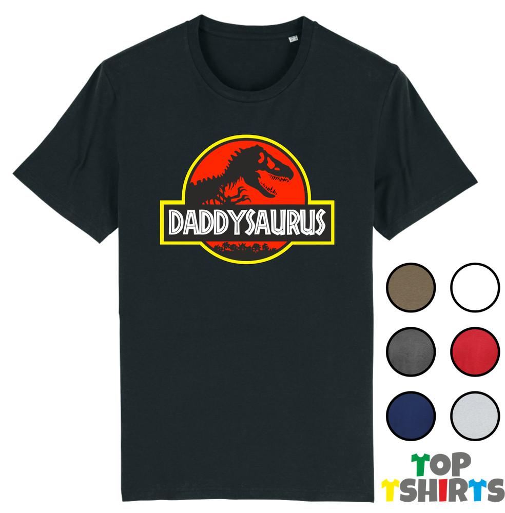 

DADDYSAURUS Funny T-Shirt Fathers Day New Dad Jurassic Park Dinosaur Top M
