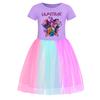Kpop Caça às Bruxas Anime Periférico Menina Saia de Renda Arco-Íris Verão Grande Roda Confortável Bonito Vestido Fofo