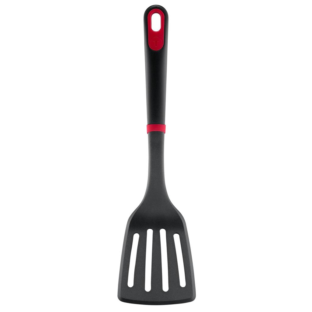 With a Stopper To Prevent the Spatula from Slipping Off the Edge of the Frying Dishwasher K19332 T-fal Ingenio+ Turner, Compact, Easy-to-flip,