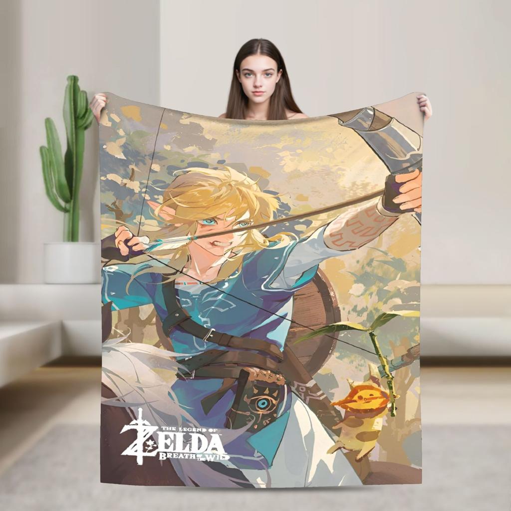 Game Z-Zeldas Cartoon Blanket Fuzzy Throw Blankets Summer Air Conditioning Printed Soft Warm Bedspreads,