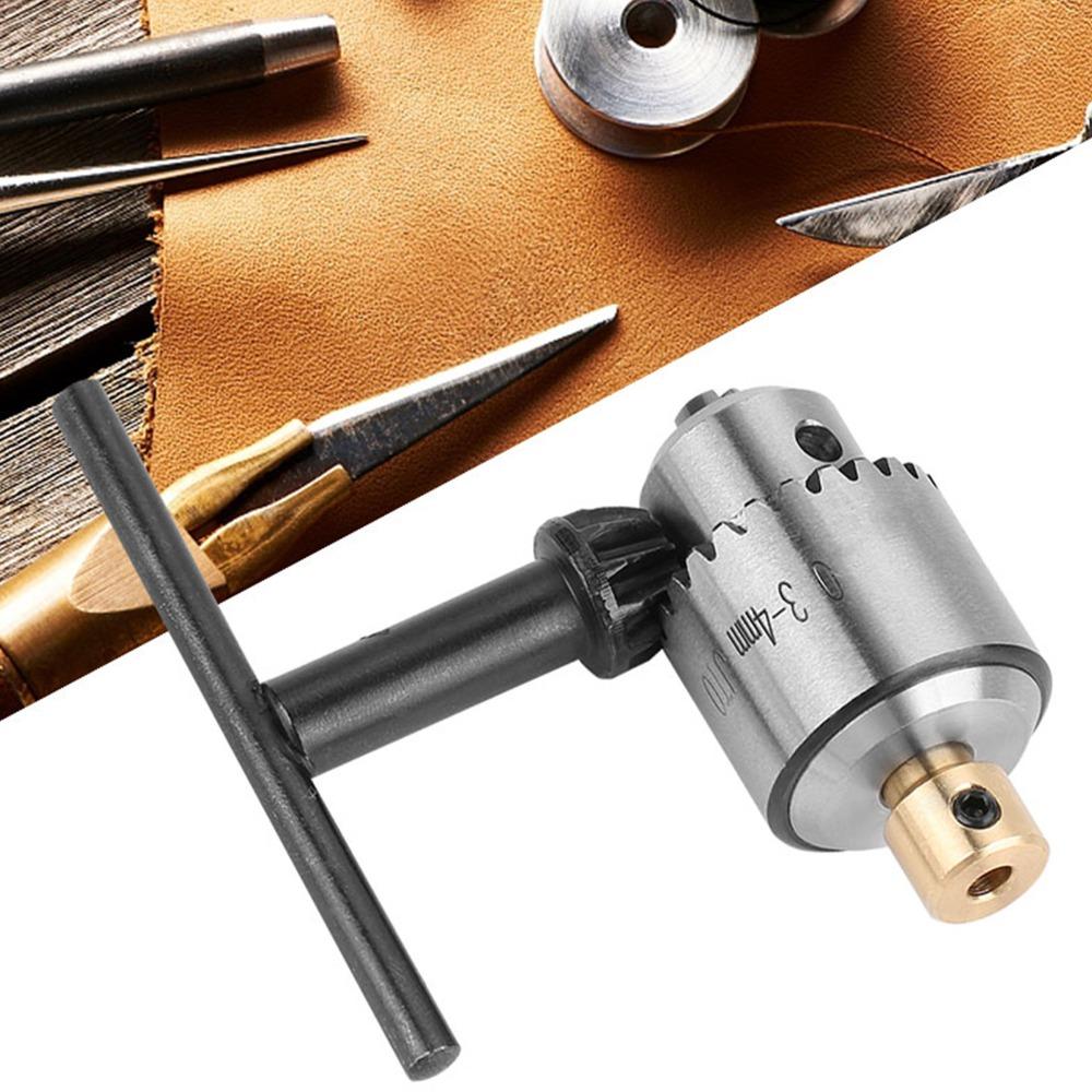 Chuck Key Mini Drill Chuck 0.3-4mm Taper Drill Chuck Precision Drill Chuck with Key For Lathe