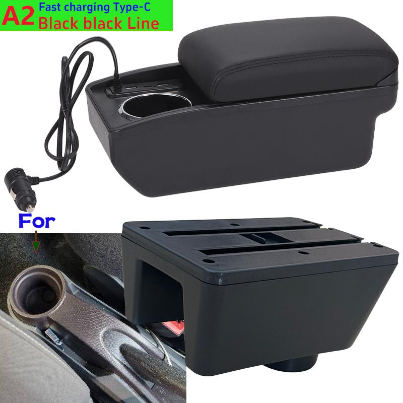 Gjbn8 For Seat Ibiza Armrest Box For Seat Ibiza 6j Ibiza 6L Car Armrest Auto Storage Box Retrofit Parts Interior Car Accessories