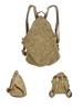 Herren Retro Militärstil Wasserdichter Canvas Rucksack, Großes Fassungsvermögen für Outdoor-Reisen und Bergsteigen