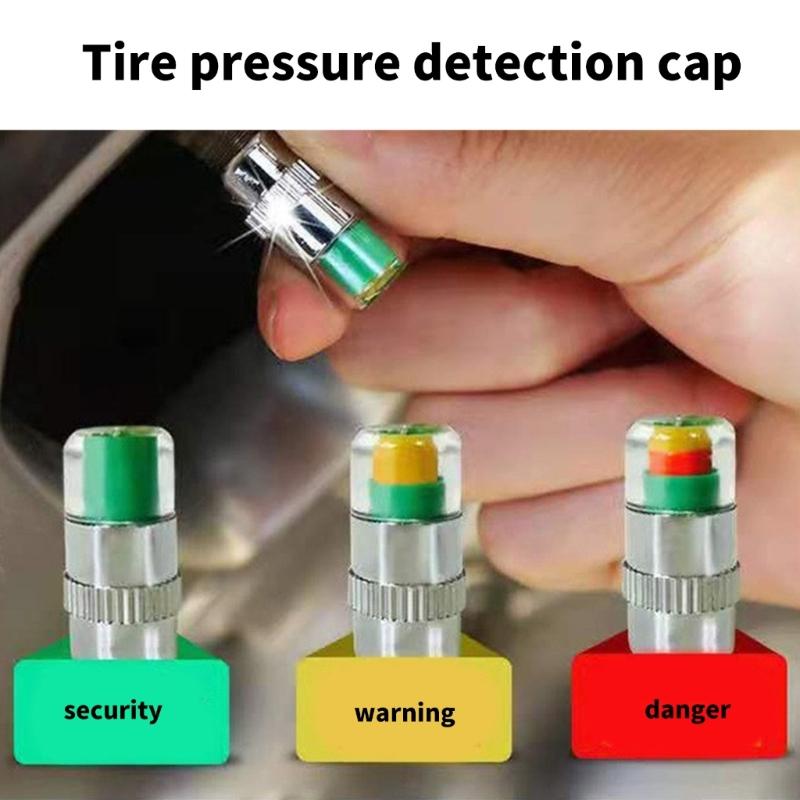 High Accuracy Car Tire Pressure Gauge Valves Caps Cover Monitoring Accurate Air Pressure Detection with Digital Screen