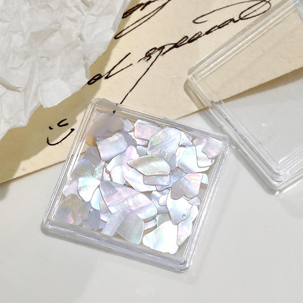 1 Dose Aurora Muschelflocken Abalone Nägel Charme Dünne Natürliche Unregelmäßige Scheibe Muschelstein Pailletten Maniküre Kunst Dekoration Salon DIY