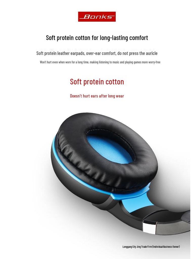 Over-Ear Wireless Bluetooth Headphones for Huawei, OPPO, Vivo, Apple: Deep Bass, Gaming Compatible