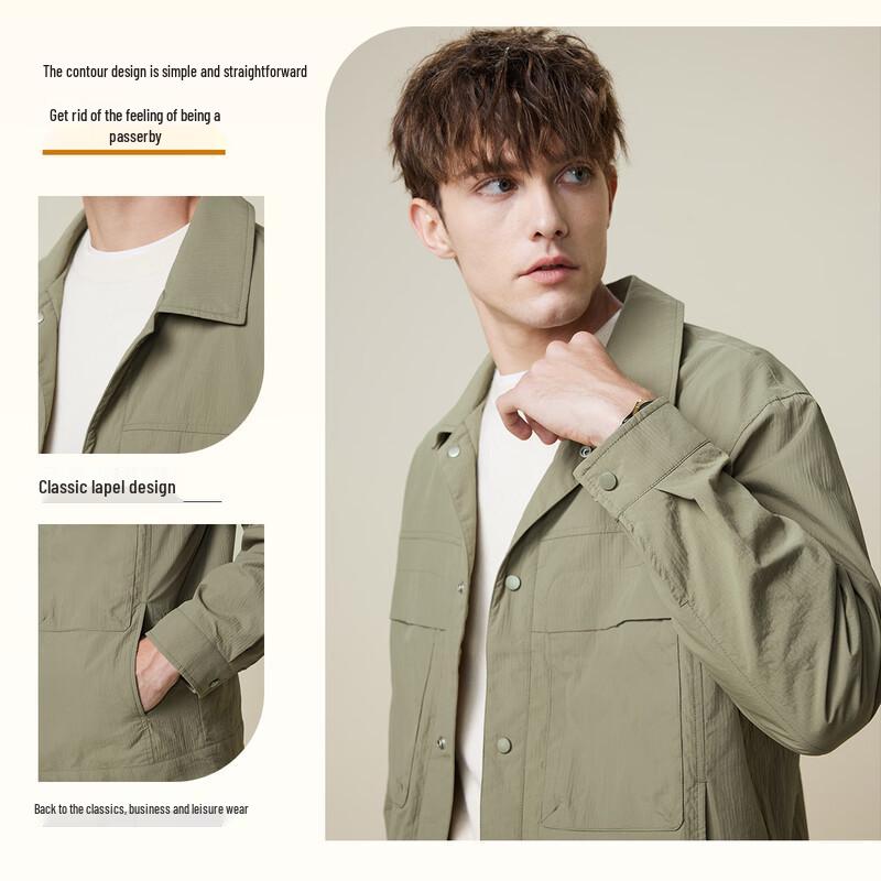 Hodo Men's High-Density Windproof Casual Workwear Jacket