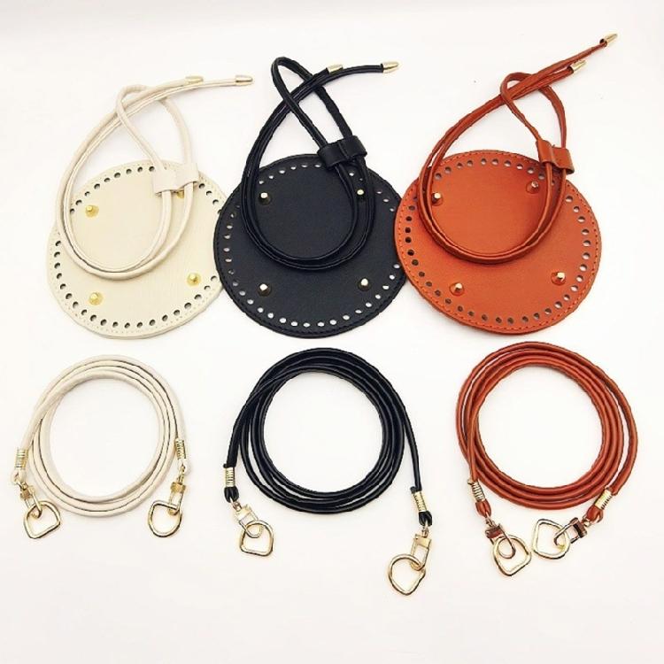 DIY Leather Handbag Making Kit Pu Leather Craft Sewing Bag Material Leather Knitting Crochet Making Set with Bag Bottom