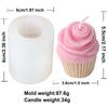 3D Cup Cake Ice Cream Cream Muffin Silicone Candle Mold DIY Muffin Birthday Gift Bedroom Diffused Stone Wedding Home Decoration