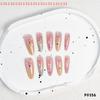 30Pcs DIY Nail Art Decoration Accessories Cat's Eye Macaroon Gradient Star False Nails Wearable Manicure