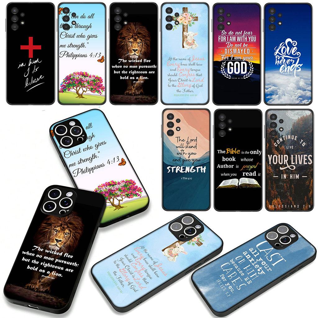 Verset biblic Isus Hristos Carcasă creștină pentru Motorola Moto G04 G13 G14 G22 G23 G20 G32 G34 G35 G64 G82 G84 G53 G60 G72 E14 E15