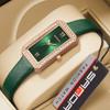 Luxury Fashion Women Quartz Watch Green Dial Student Ladies Diamond Watches for Woman Waterproof Wristwatches Reloj Mujer