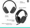 Logitech Zone Vibe 100 Wireless Bluetooth Earphones, Head mounted Office Earphones, Noise cancelling Earphones, 20 Hour Battery Life