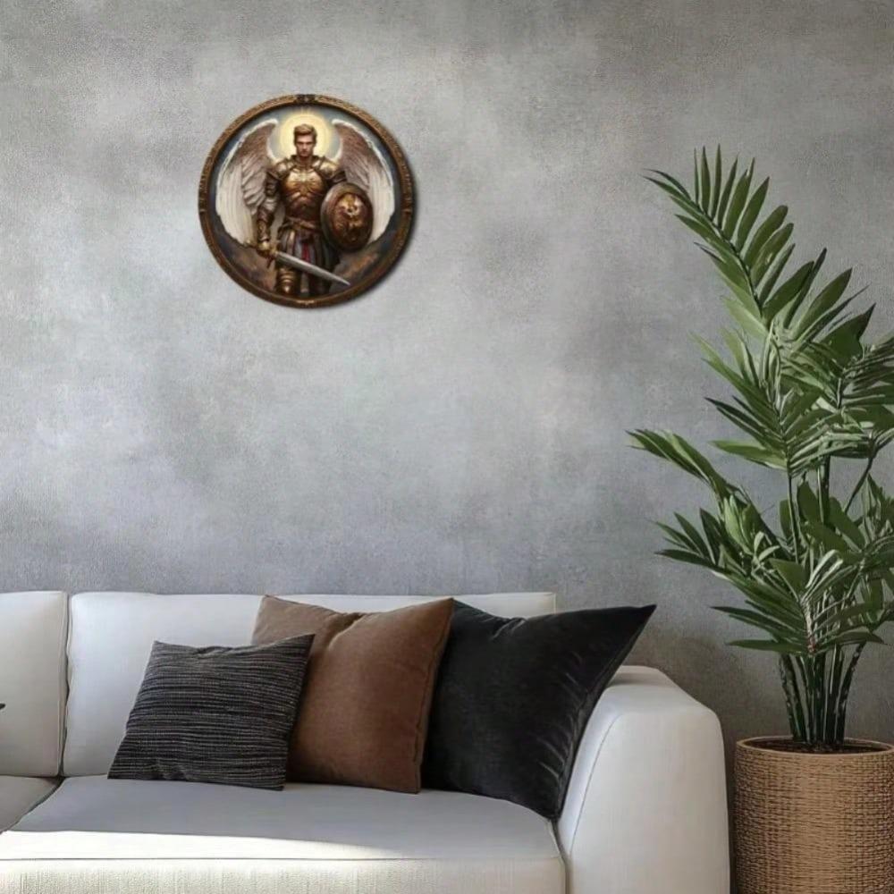 Aluminum Wall Art Angel Warrior Metal Sign Bar Cafe Home Decor Gift
