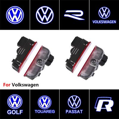 OPQ1 2/4pcs Led Car Door Welcome Light Logo Projector Laser Car Accessorie For VW GTI Golf Polo Tiguan Passat Touareg Magotan Jetta