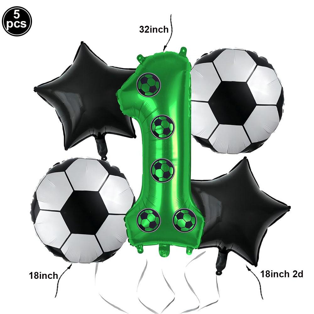 Football Balloon Birthday Decoration Boy Digital Balloon Football Trophy Aluminum Foil Balloon Birthday Party FestivalDecoration