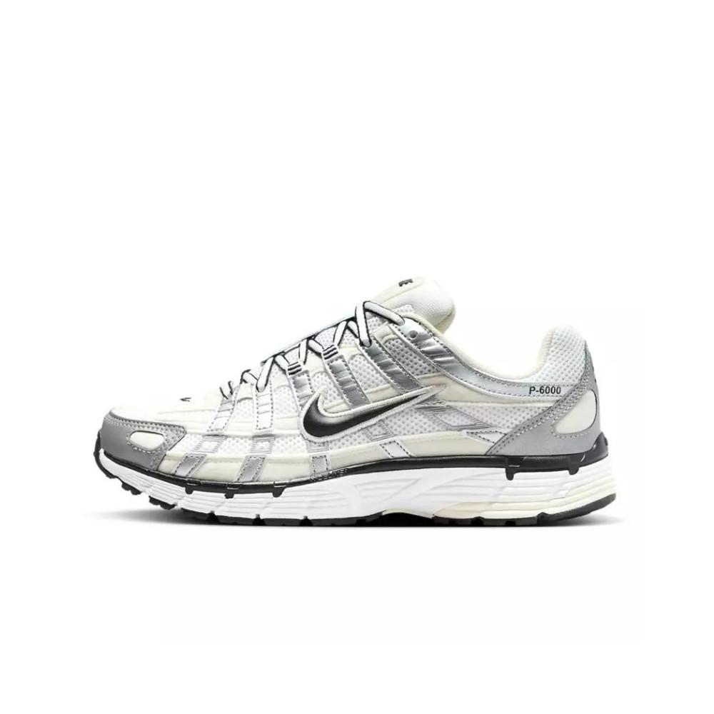 Nike P-6000 Coconut Milk Metallic Silver