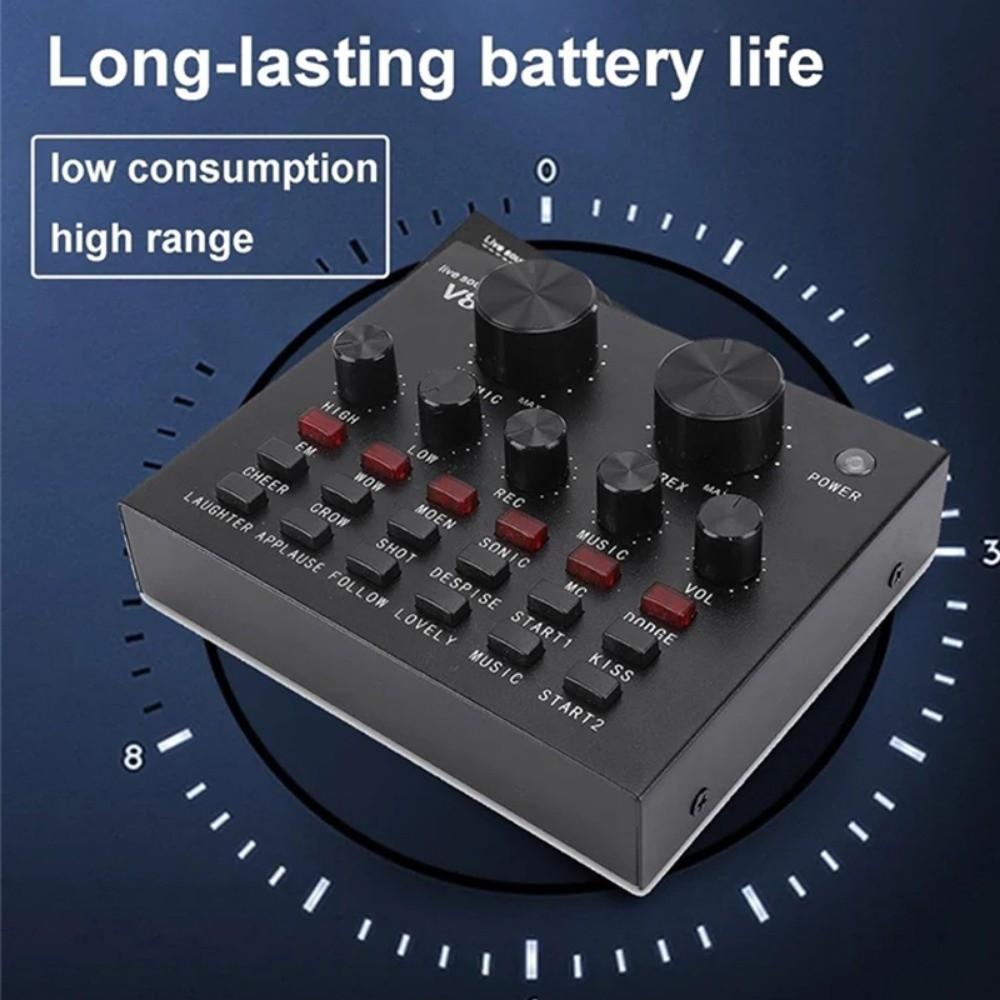 Studio Record V8 Sound Card Audio Mixer External Sound Card Convenient Mic Sound Card  PC Computer