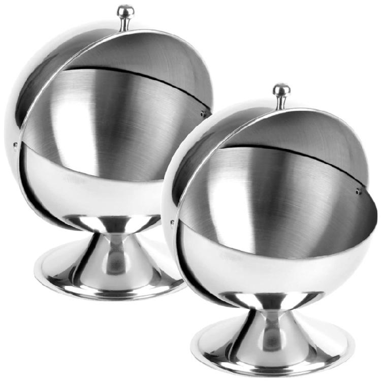 Contemporary Stainless Steel Sugar Dispenser Portable Convenient Candy Storage Solution for Offices Organization