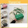 Fashionable Womens Pu Leather Crossbody Bag Unique Trendy Small Square Handbag