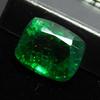 Natural Green Emerald Loose Gemstone Cushion Cut 8 ct Colombian for Jewelry Making and Crafts