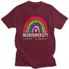 Men Neurodiversity Autism Spectrum ASD ADHD T Shirt Streetwear Short Sleeves 100 Cotton Colthing Creative Graphics Tees Shirt