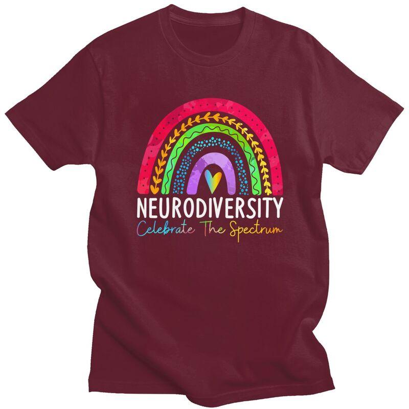Men Neurodiversity Autism Spectrum ASD ADHD T Shirt Streetwear Short Sleeves 100 Cotton Colthing Creative Graphics Tees Shirt