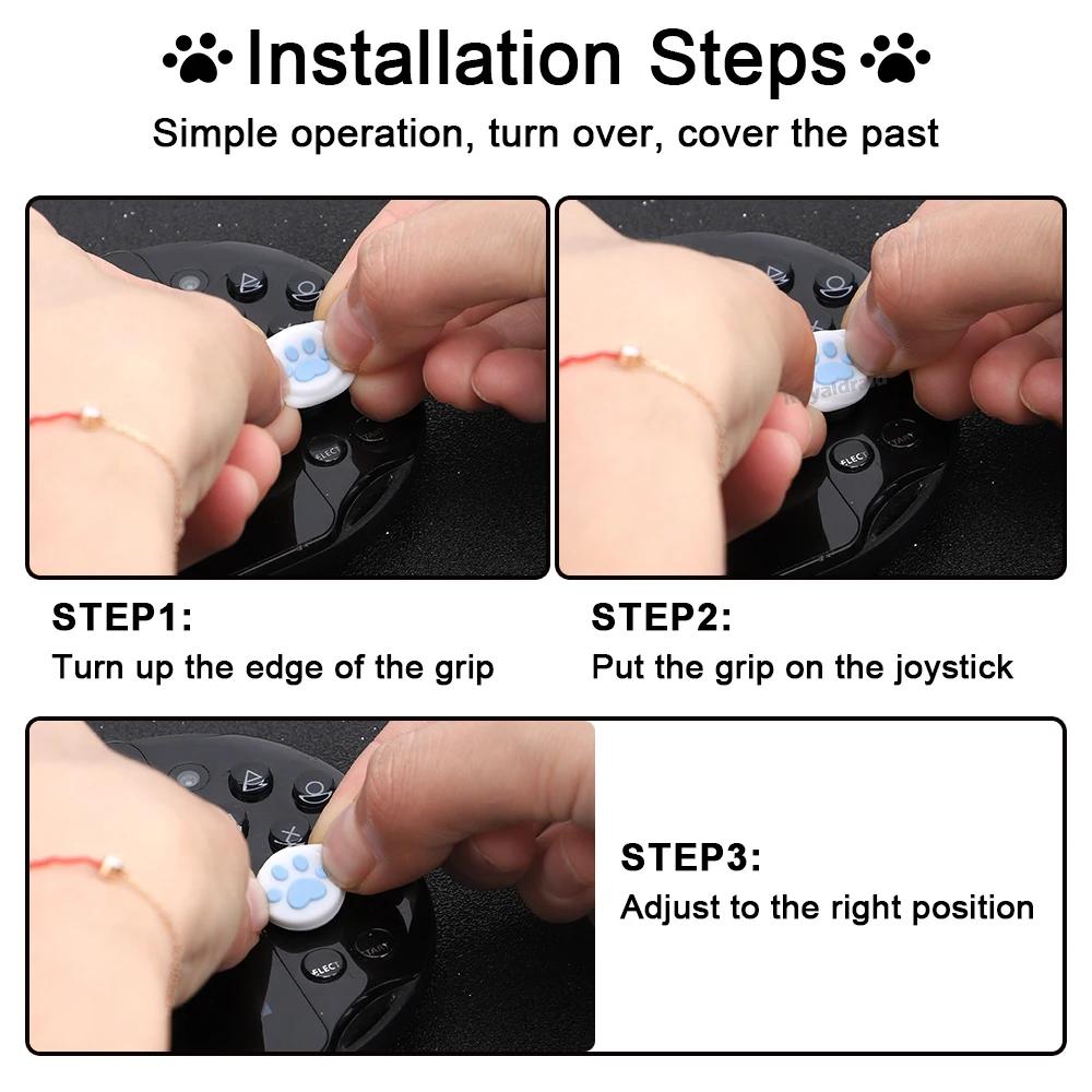 NEW 4PCS/Set Silicone Thumbstick Grip Cap Joystick Analog Protective Cover Case For Playstation Psvita PS Vita PSV 1000 2000