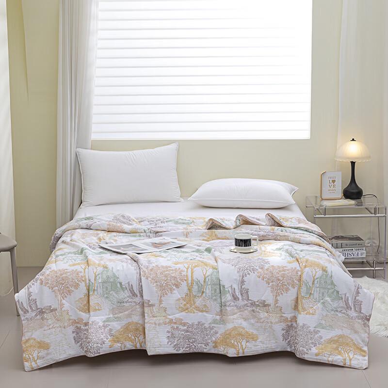 

FIRS SS-B1078 Nordic Town Seersucker Summer Quilt