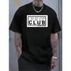 FEITO NOS EUA 1 peça Camiseta Gráfica Masculina 100% Algodão Design PRO CLUB Casual Gola Redonda Manga Curta Camiseta de Primavera Verão