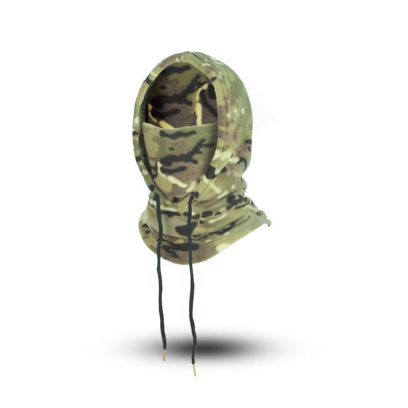 Camouflage Fleece Balaclava: Outdoor Cold-Weather Cycling & Skiing Face Mask