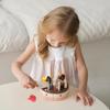 Classic World Chocolate Cake Wooden Toy Dessert Sweets Puzzle Pretend Play Wooden Puzzle Wooden Educational Toy for Boys and Girls Ages 2, 3, 4, Birth