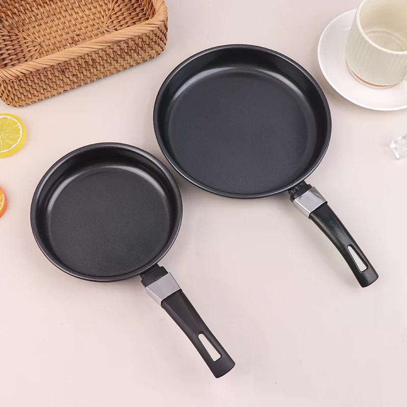 Mini Padella Antiaderente Acciaio Inossidabile Spesso Padella Pentola Uova Fritte Pentolino a Fondo Spesso Gas Per Uso Domestico Utensili da Cucina