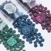 100PCS Wax Sealing Wax Beads Sunflower Sealing Wax Sealing Beads for Seal Invitation Gift Cards Christmas Gift Wrapping