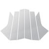 6Pcs Silvery Car Pillar Posts Window Cover Trims Stickers for Hyundai Elantra I30 Sedan 2021 2022 2023
