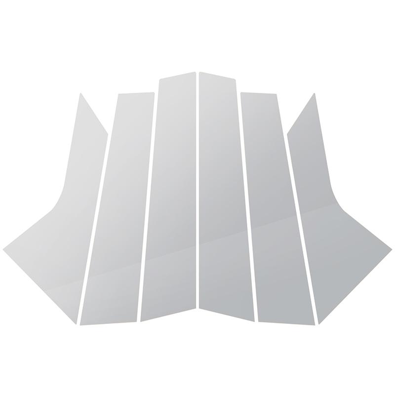 6Pcs Silvery Car Pillar Posts Window Cover Trims Stickers for Hyundai Elantra I30 Sedan 2021 2022 2023