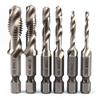 Premium Quality Hex Shank Titanium Plated Screw Thread Drill Bits Set Compound Tap Tool