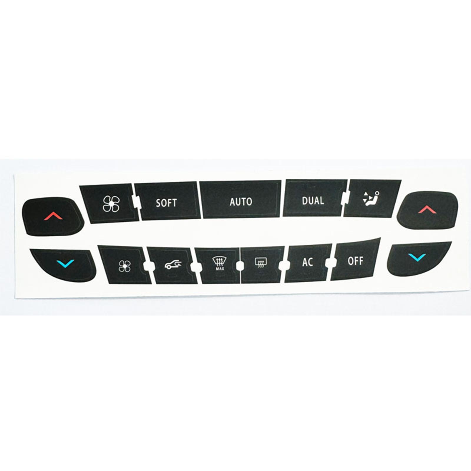 

Подходит для наклейка для ремонта кнопок панели управления кондиционером Renault для Renault Megane/ Master/ Scen чёрный