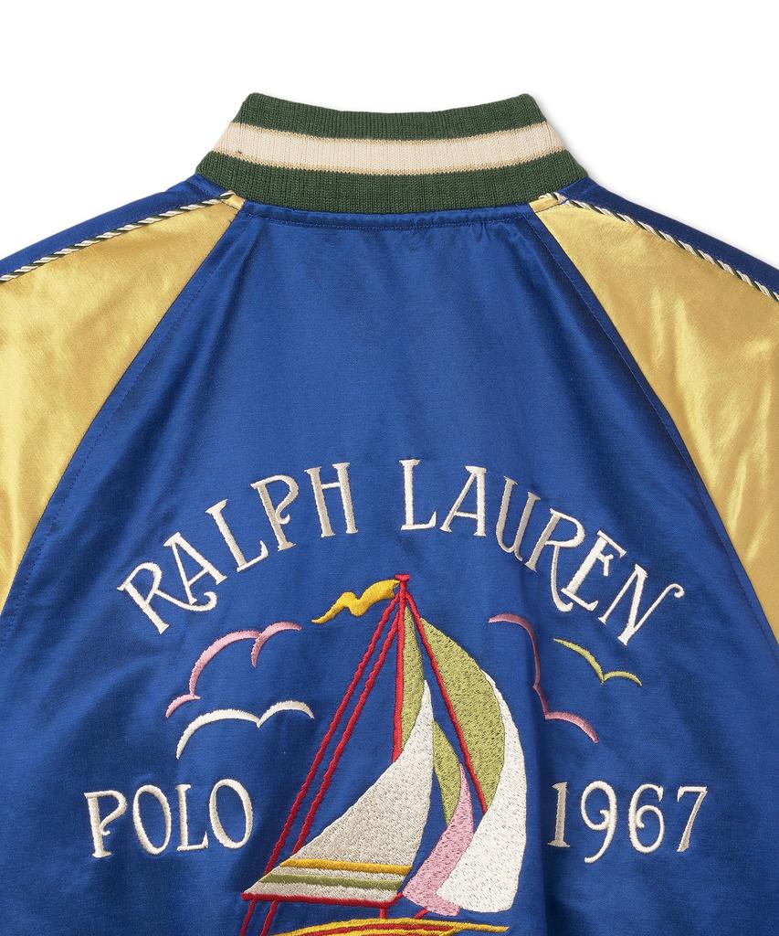 Polo Ralph Lauren W Satin Bomber Jacket - Blue