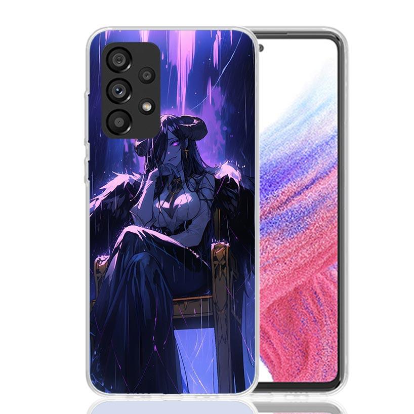 Albedo Overlord Anime Phone Case For Samsung Galaxy A17 A16 A14 A15 A13 A57 A56 A54 A55 A53 A37 A36 A34 A35 A33 A26 A24 A25 A23