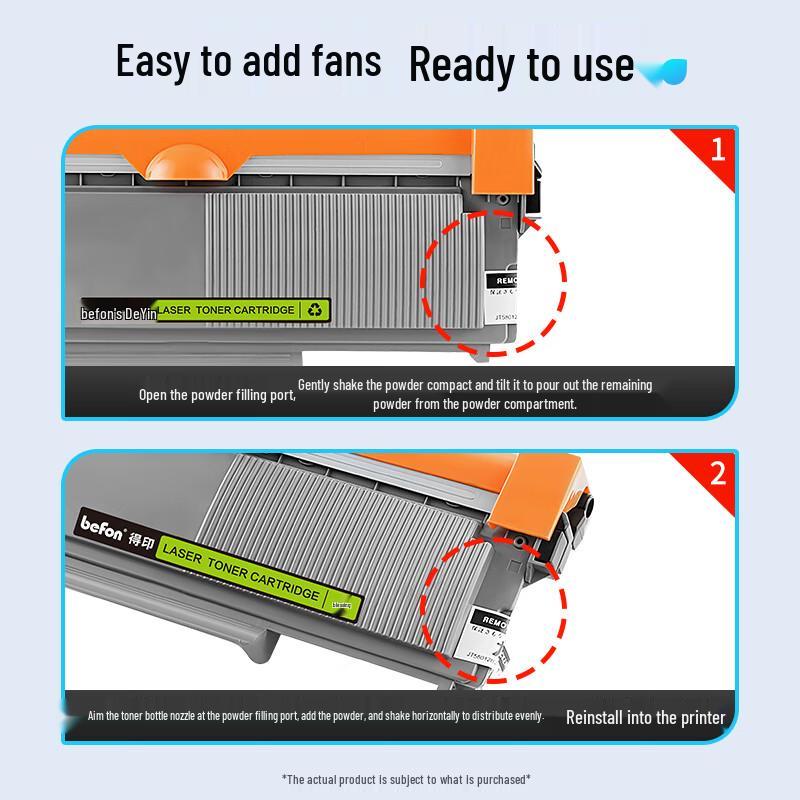 DeYin Compatible Toner Cartridge & Drum Unit for Lenovo LT2451 Series