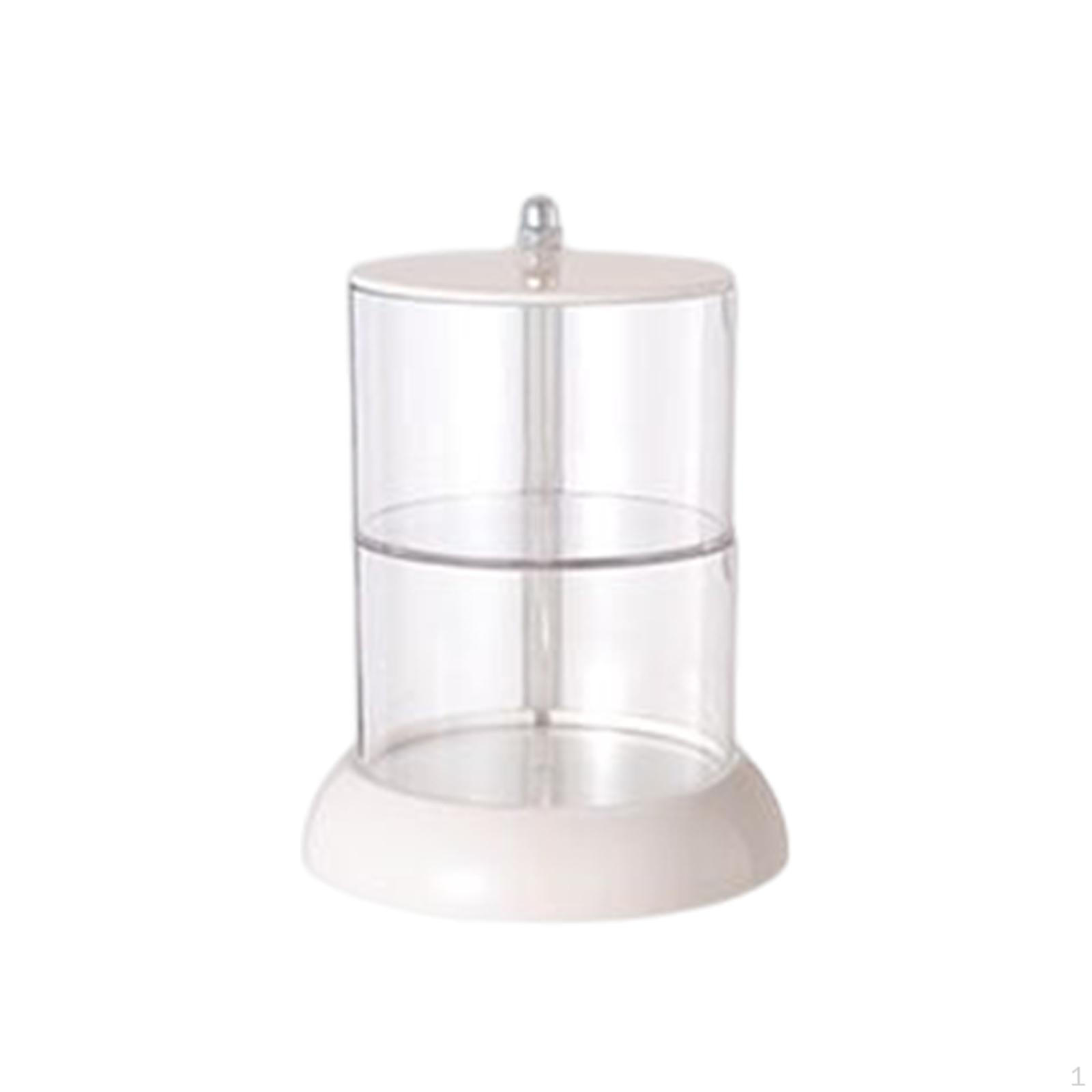 

Degree Rotation Round Pads Organizer Container for Puff 2 Layer