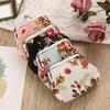 Durable Floral Coin Purse Iron Mouth Clip PU Change Money Organizers Ethnic Style Cash Pouch Gift Bag
