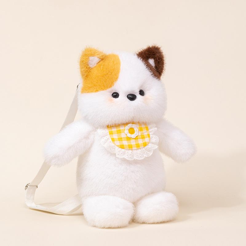 Bambola orso che corre bambola gatto a tre fiori che corre bambola coniglio elefante peluche cuscino regalo di compleanno