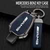 2025 Nieuwe Zinklegering Auto Klapsleutel Hoesje Cover Voor Mercedes Benz A B C S Klasse AMG GLA CLA GLC W176 W221 W204 W205 Lederen Shell Fo