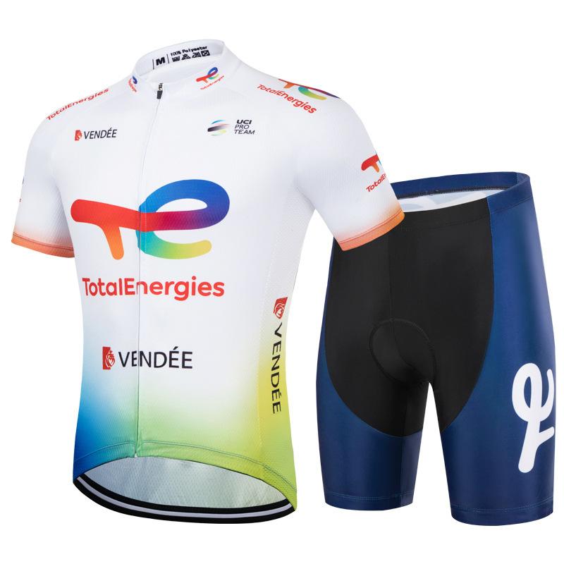 Completo da ciclismo a maniche corte, ad asciugatura rapida, abbigliamento da ciclismo traspirante