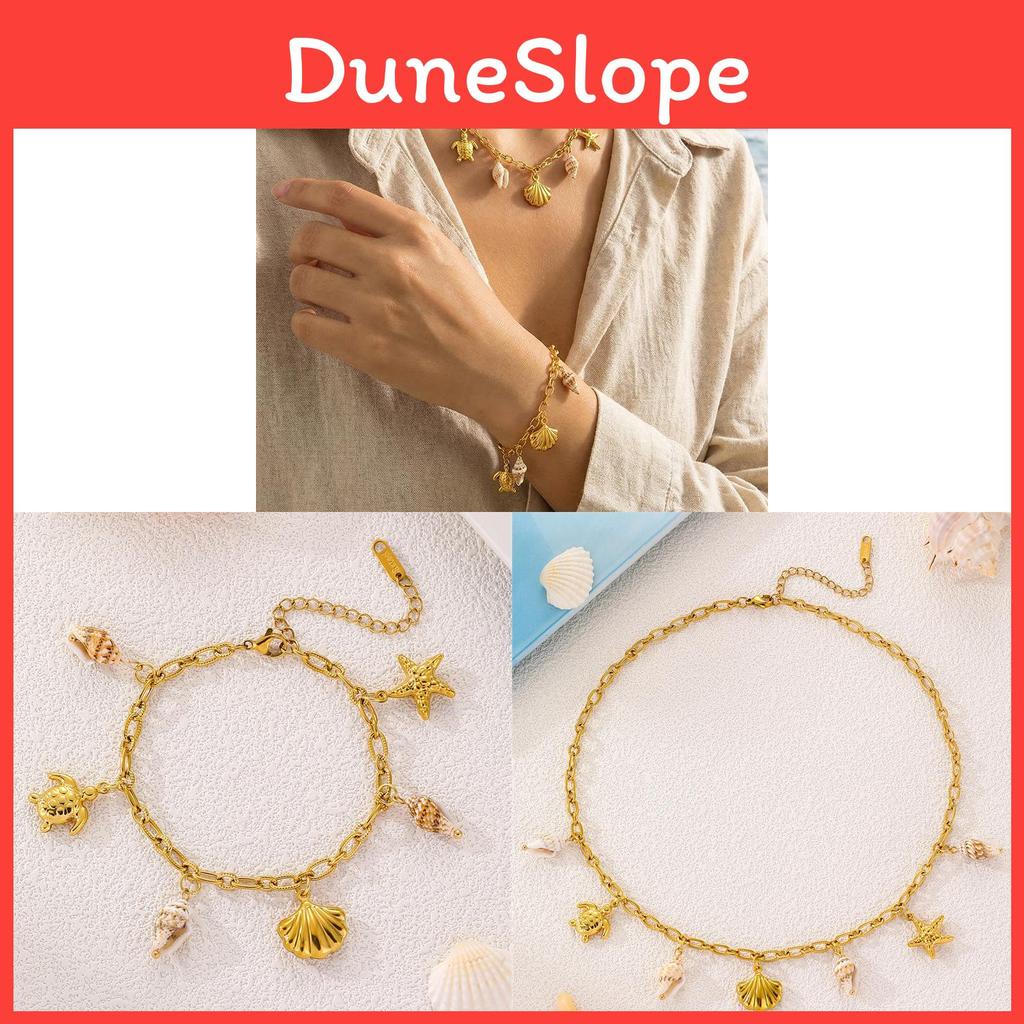 Geometric Shell Pendant Necklace For Women With Stainless Steel Chain For Daily Wear