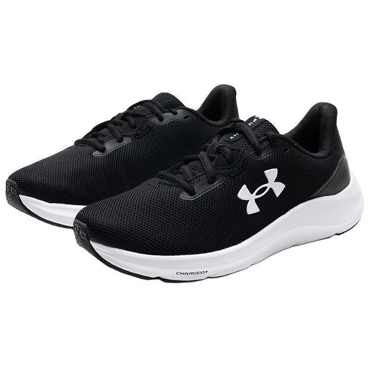 Under Armour Charged Pursuit 4 Comfortable Versatile Low-Top Running Shoes Men Sneaker Black 3028254-001