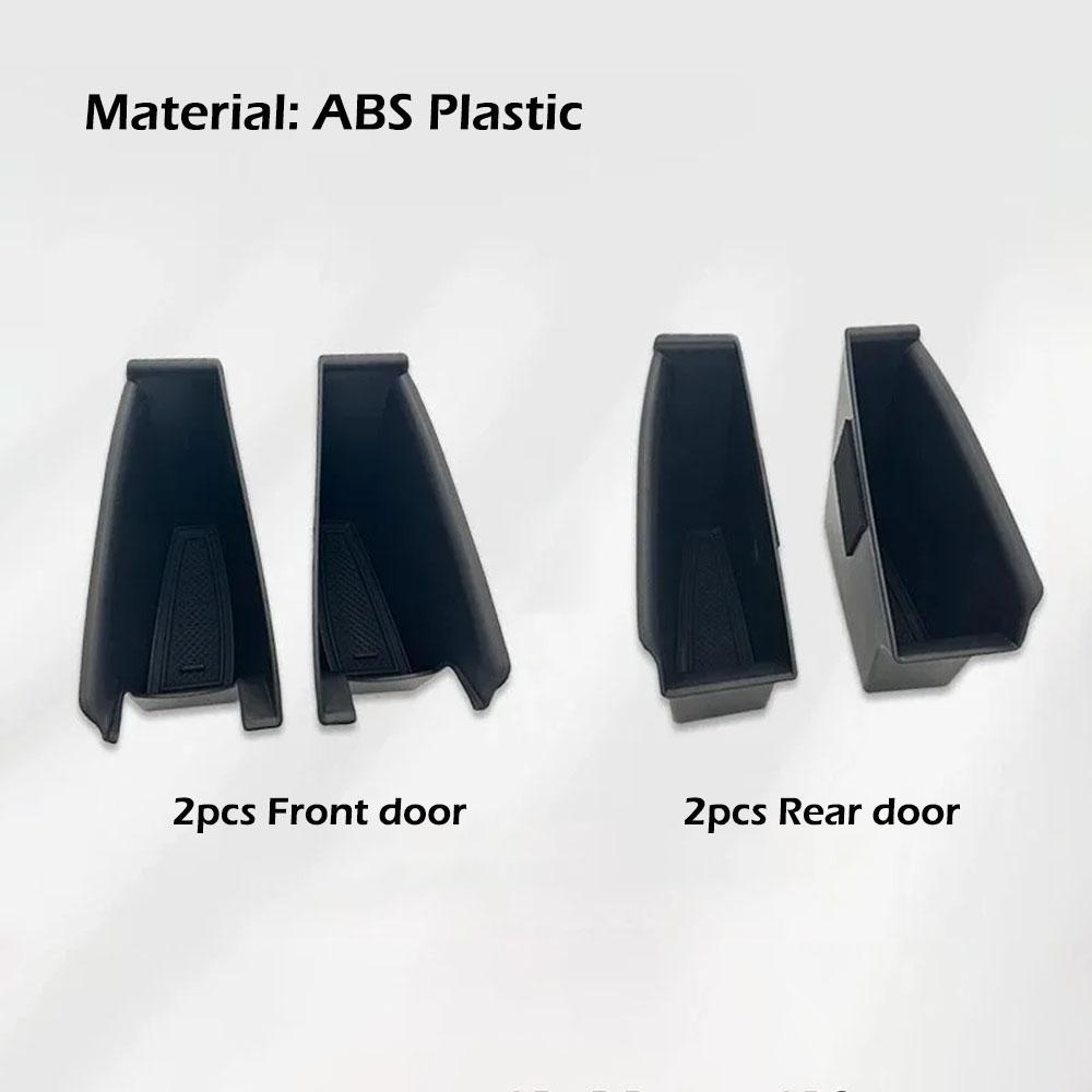 

Side Door Handle Storage Box for Tesla Model Y Juniper 2025 2026 Door Slot Pockets Tray Organizer Interior Accessories